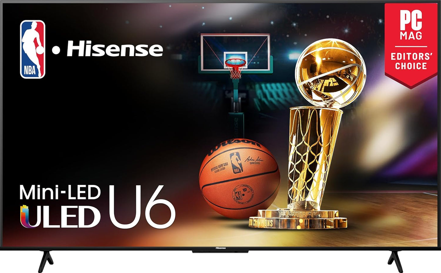 75-Inch Class U6 Series Mini-Led ULED 4K UHD Google Smart TV (75U6N, 2024 Model) - QLED, Motion Rate 240, HDR 10+, Full Array Local Dimming, Game Mode Plus, Alexa Compatibility