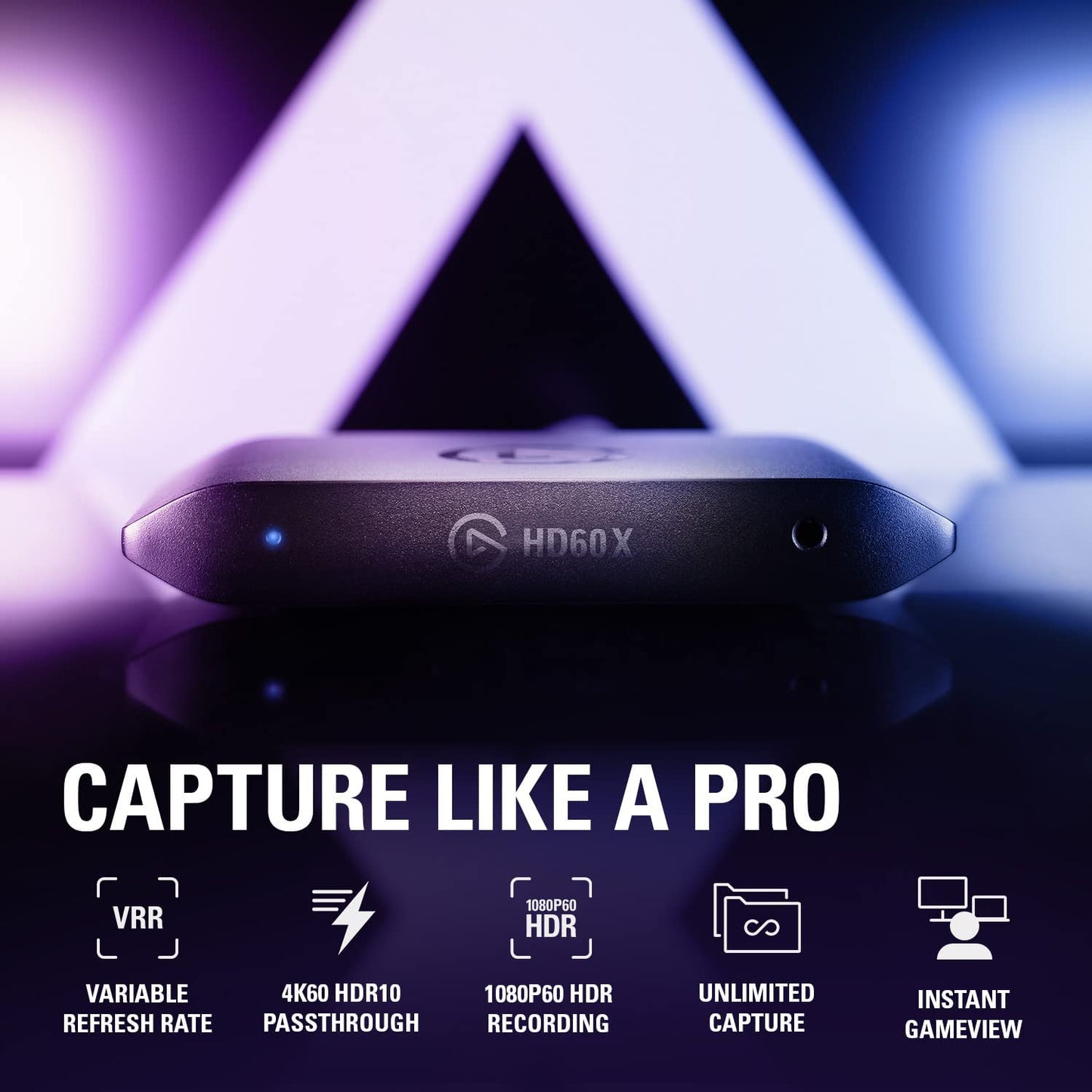 HD60 X - Stream and Record in 1080P60 HDR10 or 4K30 with Ultra-Low Latency on PS5, Ps4/Pro, Xbox Series X/S, Xbox One X/S, in OBS and More, Works with PC and Mac