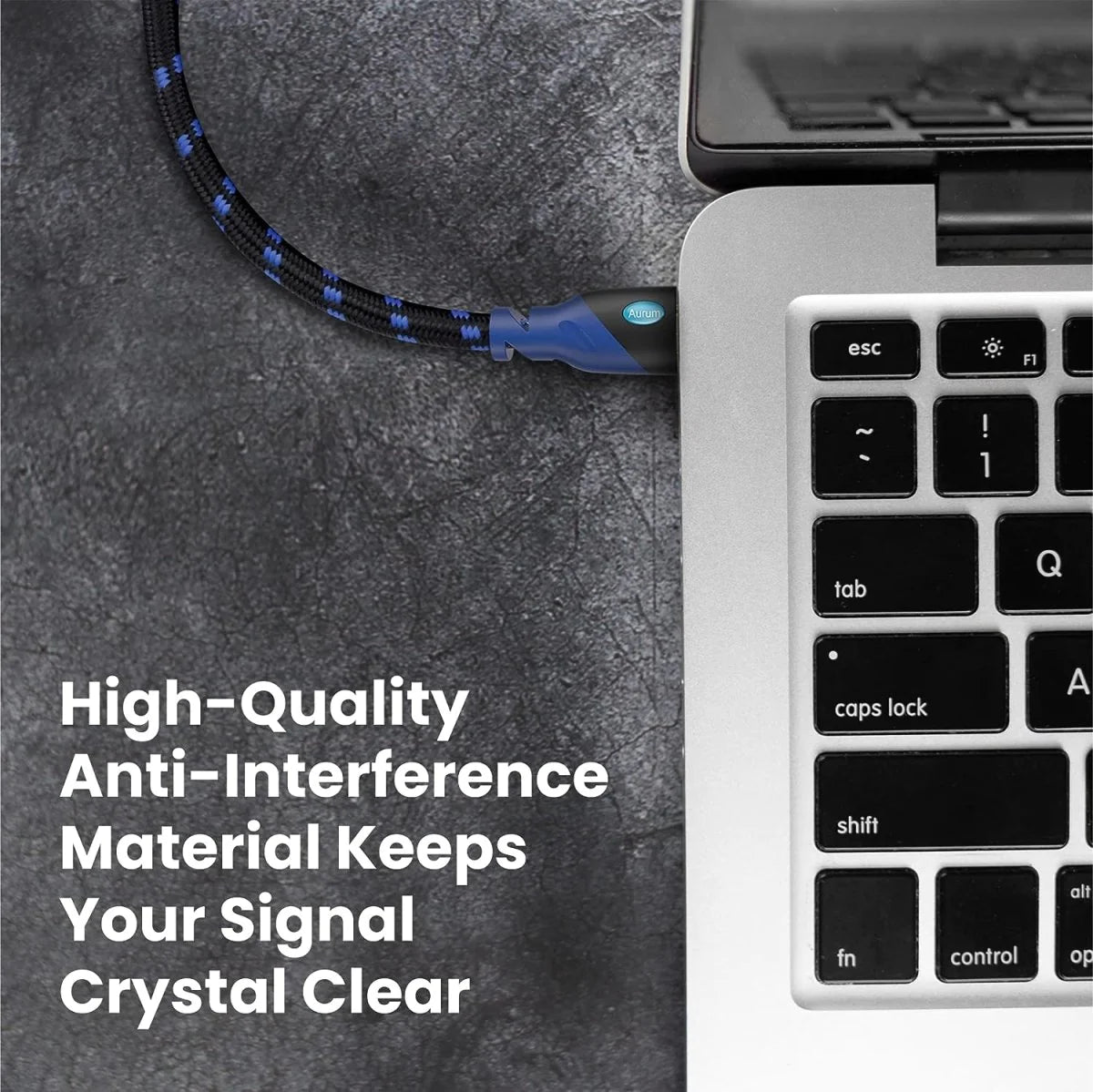 Braided 4K HDMI Cable for Gaming and TV - High-Speed Ethernet Supports 3D, HDR, 1080P Ideal for PC, Laptops, Xbox, Playstation