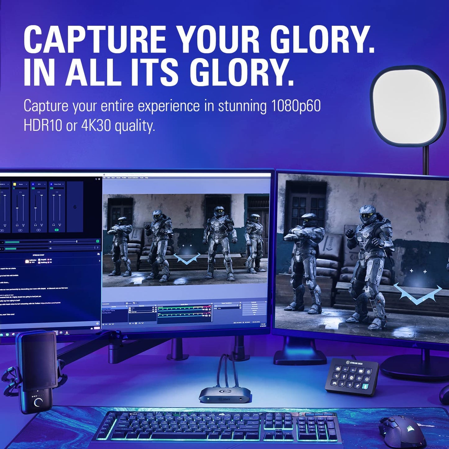 HD60 X - Stream and Record in 1080P60 HDR10 or 4K30 with Ultra-Low Latency on PS5, Ps4/Pro, Xbox Series X/S, Xbox One X/S, in OBS and More, Works with PC and Mac