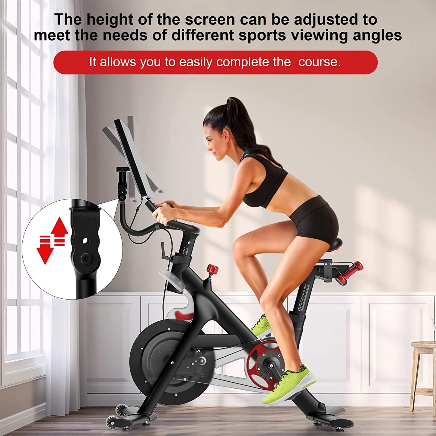 360 Degree Screen Swivel Mount for Peloton Bike, Upgraded Screen Swivel for Peloton, Accessory to Turn for Peloton Bike Screens, Accessories for Peloton(Not Compatible with Peloton Bike+)