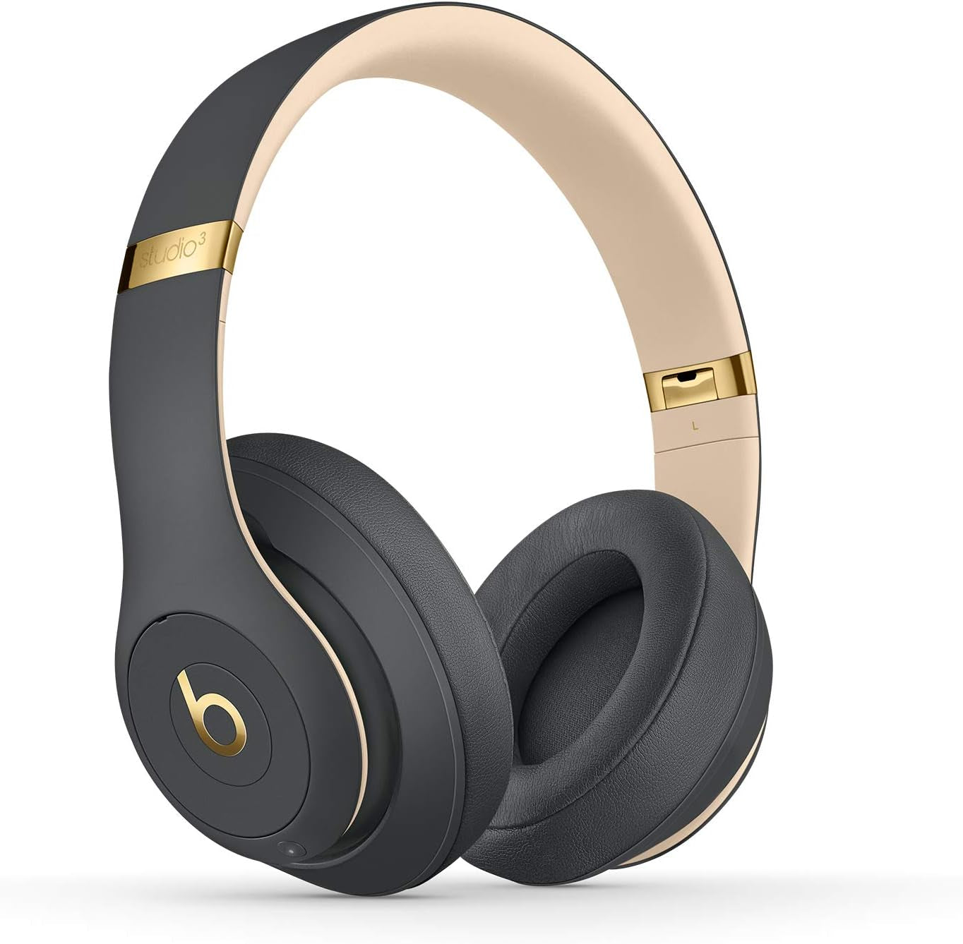 Studio3 Wireless Noise Cancelling Over-Ear Headphones - Apple W1 Headphone Chip, Class 1 Bluetooth, 22 Hours of Listening Time, Built-In Microphone - Shadow Gray