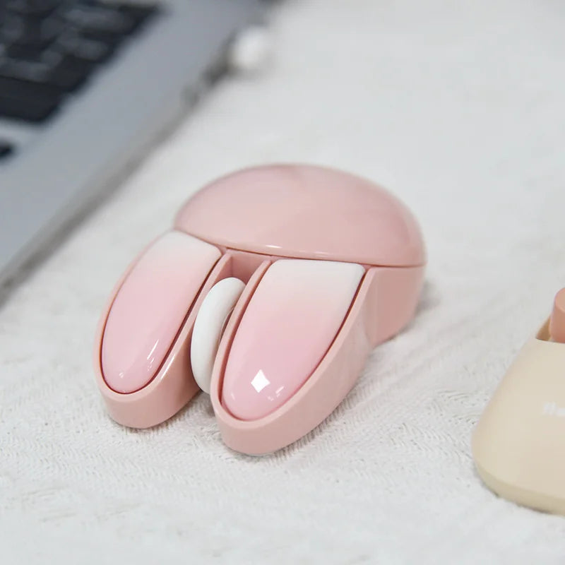 Jomaa Cute 2.4G Wireless Mouse for Computer Laptop Notebook Rabbit Candy Color Wireless Mouse for Ofiice Home Gift Girls