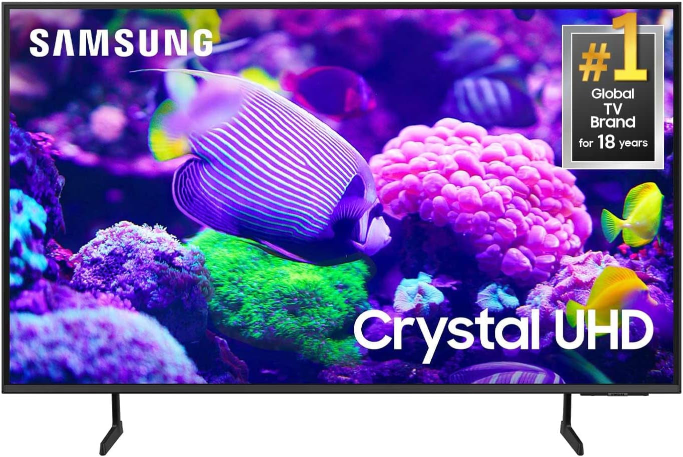 50-Inch Class Crystal UHD 4K DU7200 Series HDR Smart TV W/Object Tracking Sound Lite, Purcolor, Motion Xcelerator, Mega Contrast, Q-Symphony (UN50DU7200, 2024 Model)