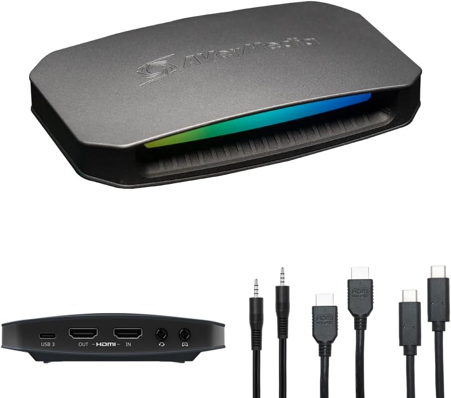 HDMI Capture Card- Gaming, Video Streaming, 4K Capture Card for PS5, Xbox Series X/S, Xbox One, PS4, Switch, Windows 11 / Mac Os12, HDR & VRR Support - GC551G2 Live Gamer Extreme 3 White