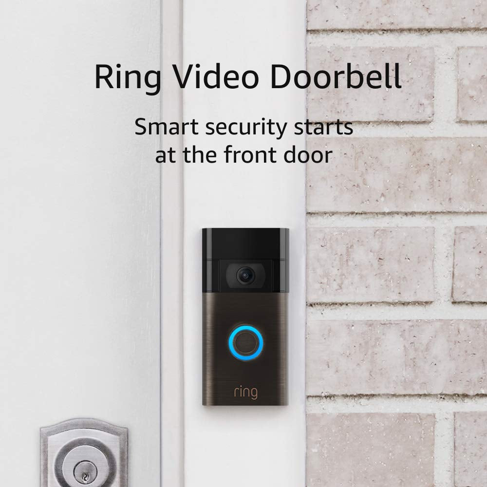 Video Doorbell - 1080P HD Video, Improved Motion Detection, Easy Installation (2020 Release) – Satin Nickel