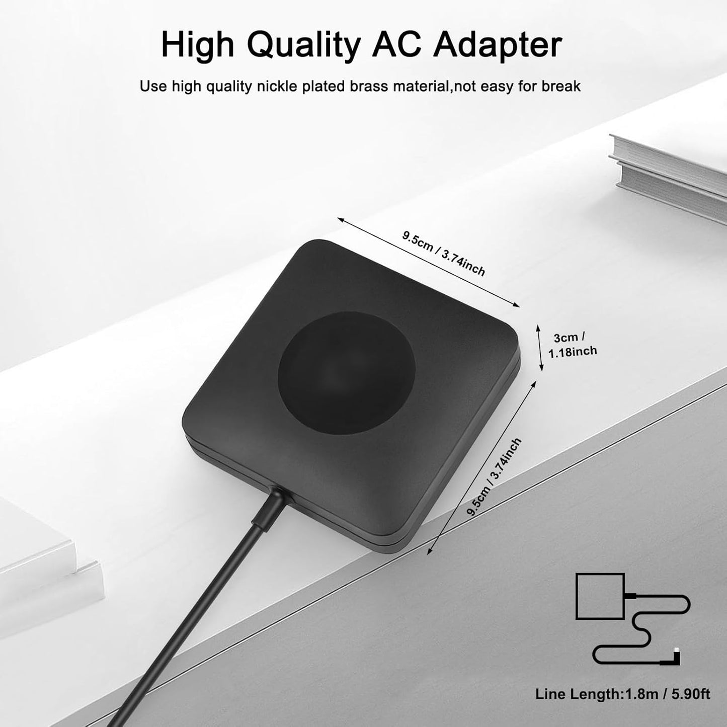 OEM 65W Charger for Peloton Bike+ plus Power Cord Peloton Bike plus PLTN-TTR01 PL-02 USB-C Power Adapter (Not 12V Peloton Bike Power Cord) with 6 Foot Long Power Cable