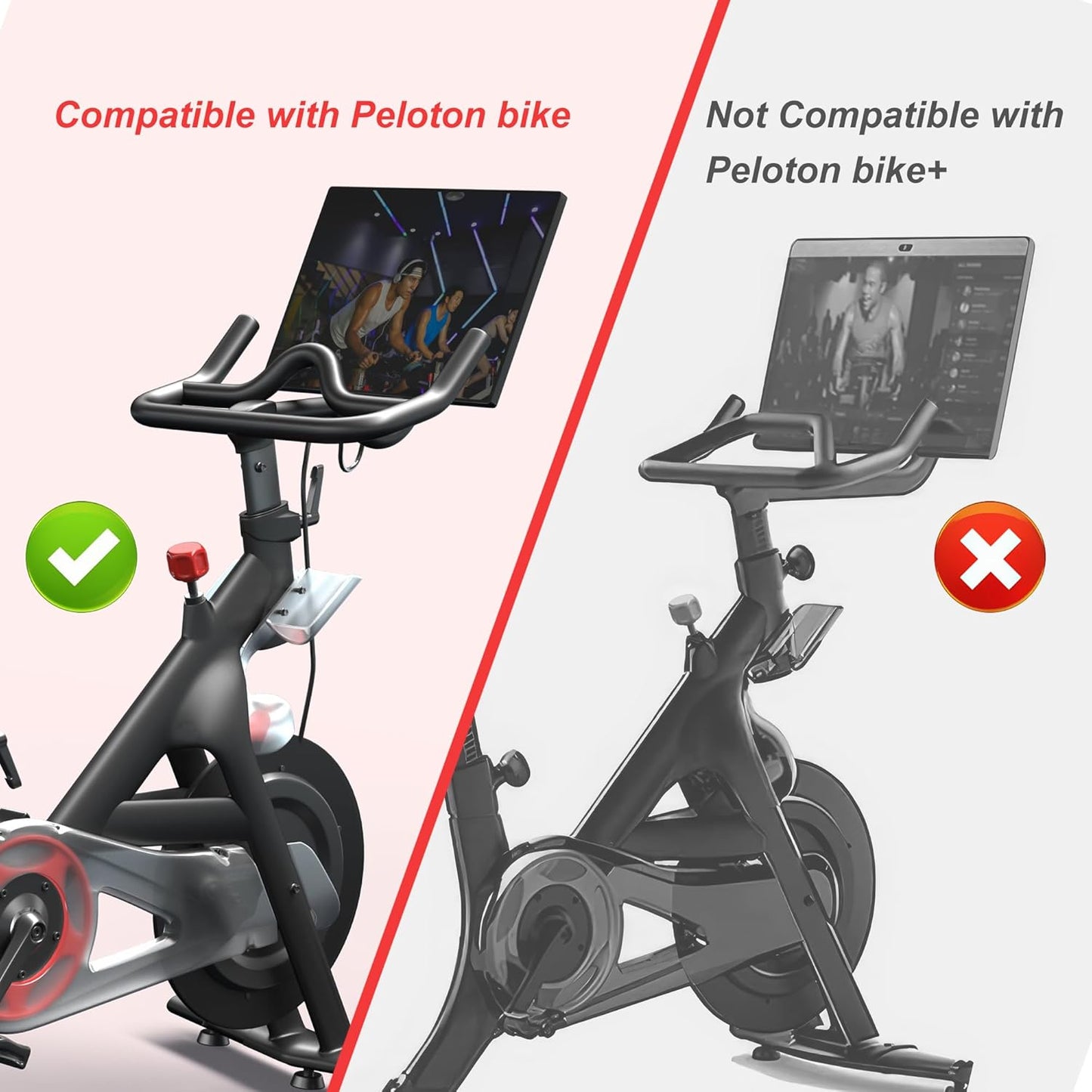 All-New Laptop Tray for Peloton Bike, Upgraded Desk Tray Holder Attachment for Tablets & Laptops or Phones with Anti-Scratch Silicone Layer, Accessories for Peloton (Not for Peloton Bike+)