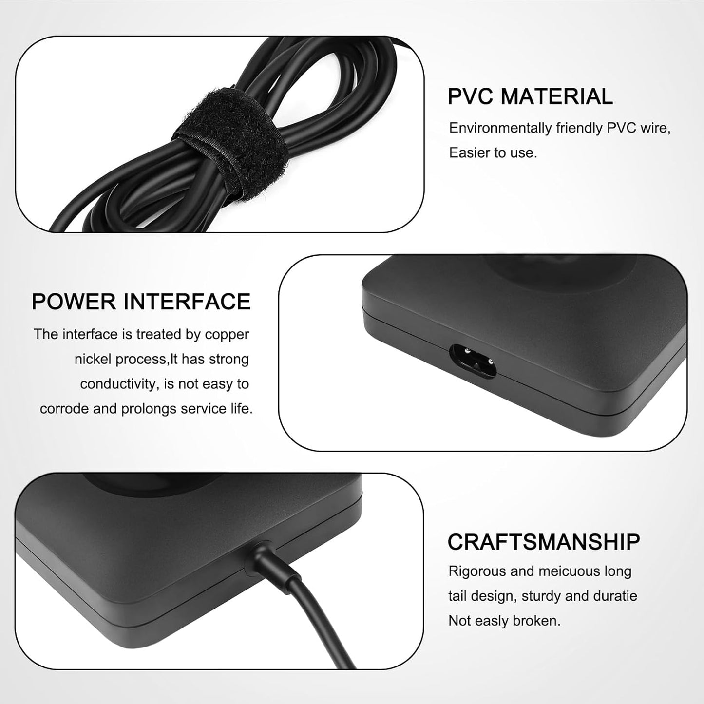OEM 65W Charger for Peloton Bike+ plus Power Cord Peloton Bike plus PLTN-TTR01 PL-02 USB-C Power Adapter (Not 12V Peloton Bike Power Cord) with 6 Foot Long Power Cable