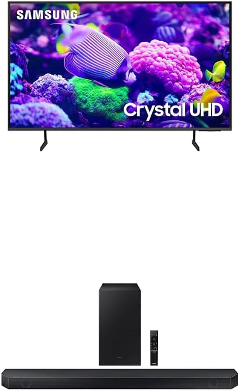 50-Inch Class Crystal UHD 4K DU7200 Series HDR Smart TV W/Object Tracking Sound Lite, Purcolor, Motion Xcelerator, Mega Contrast, Q-Symphony (UN50DU7200, 2024 Model)