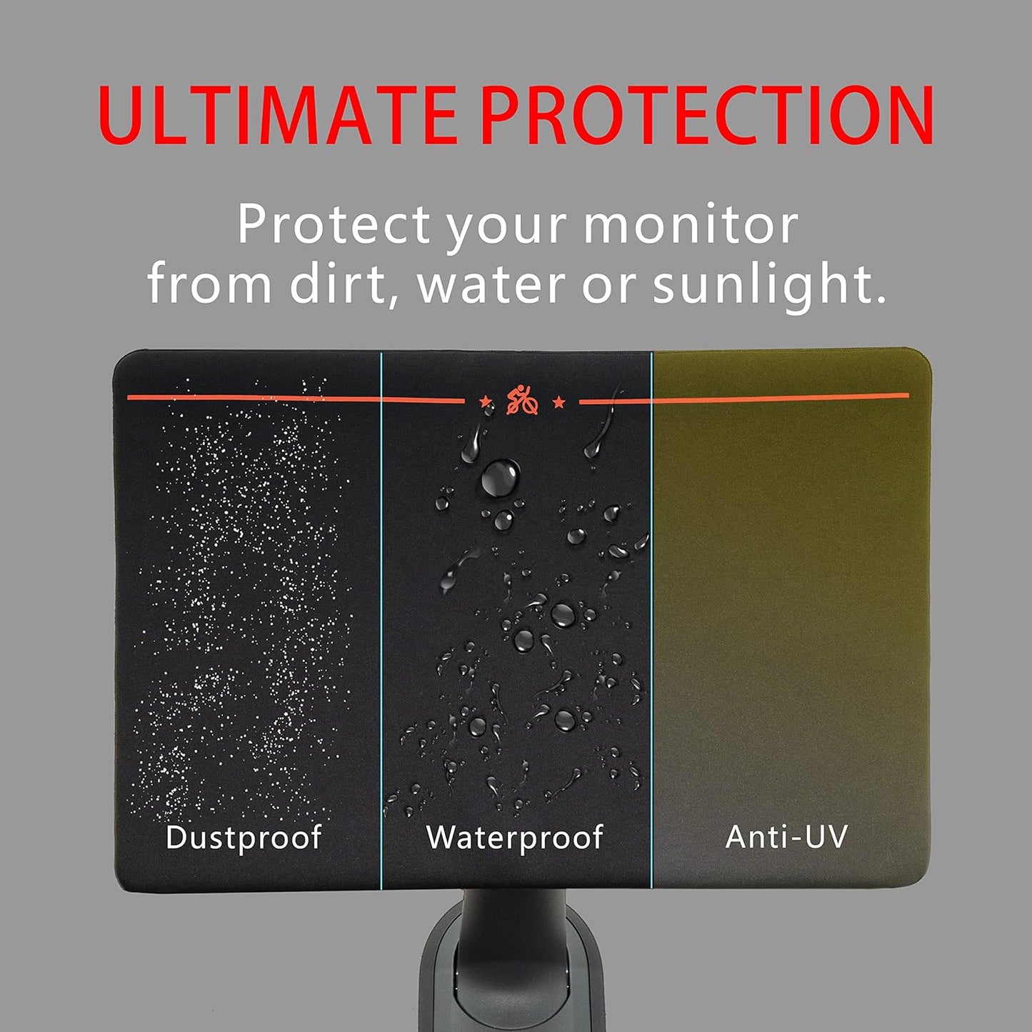 Screen Cover Compatible with Peloton Bike plus & Tread & Row, Monitor Cover, Screen Protector, Defend from Dust, Dirt, Water and UV, Accessories for Bike+ & Treadmill & Row (NOT for OG BIKE)