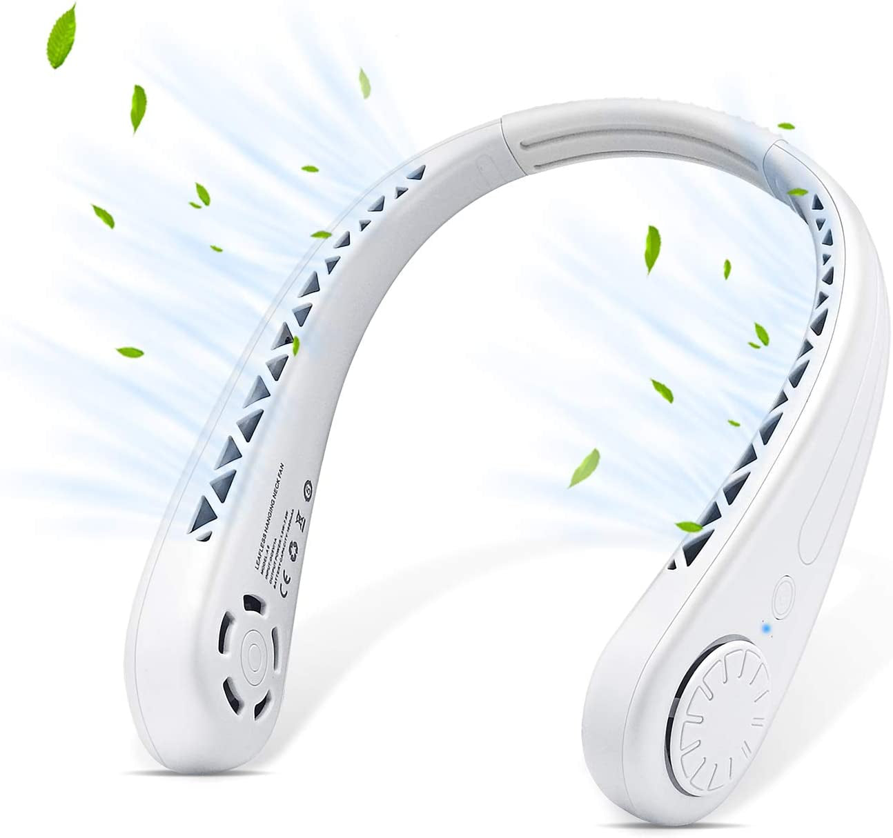 the Portable Neck Fan from Popular Earphone Design,The Leafless Neck Fan Perfect for Personal Fan,With Features,Mini Fan, Ultra-Quiet, Battery Powered Fan, Suitable for Outdoor Sports