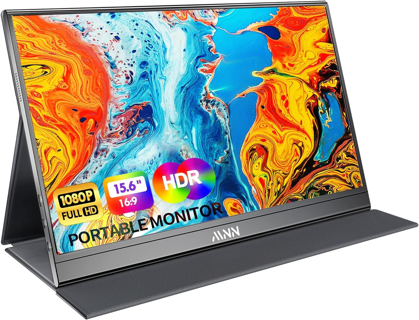 14 Inch Laptop Screen Extender,Fhd 1080P IPS Portable Quad Monitor for 13.6-17.3" Laptops Foldable Monitor,One Cable for Three Displays, Extender Compatible with Wins/Mac(M1 M2 M3)