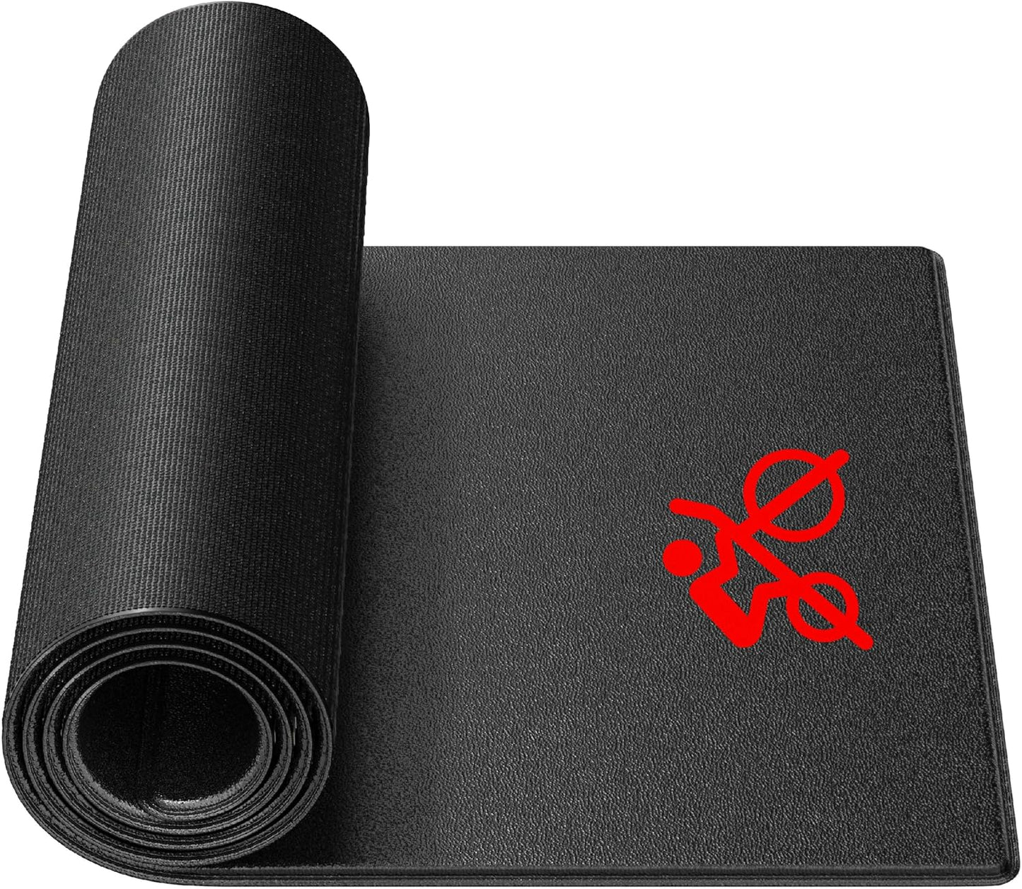 Bike Trainer Mat Compatible with Peloton Bike, for Treadmill & Row, THK 6Mm, under Mat Protect Hardwood Floor Carpet, Trainer Accessory for Indoor Stationary Exercise Bike