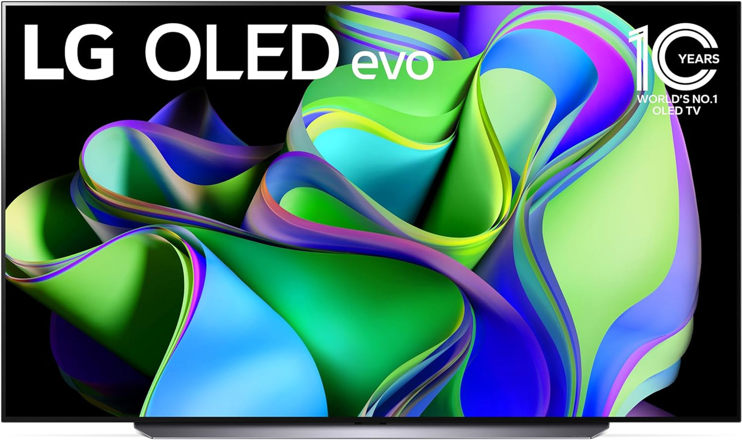 C3 Series 55-Inch Class OLED Evo 4K Processor Smart Flat Screen TV for Gaming with Magic Remote Ai-Powered OLED55C3PUA, 120Hz Refresh Rate, 2023 with Alexa Built-In