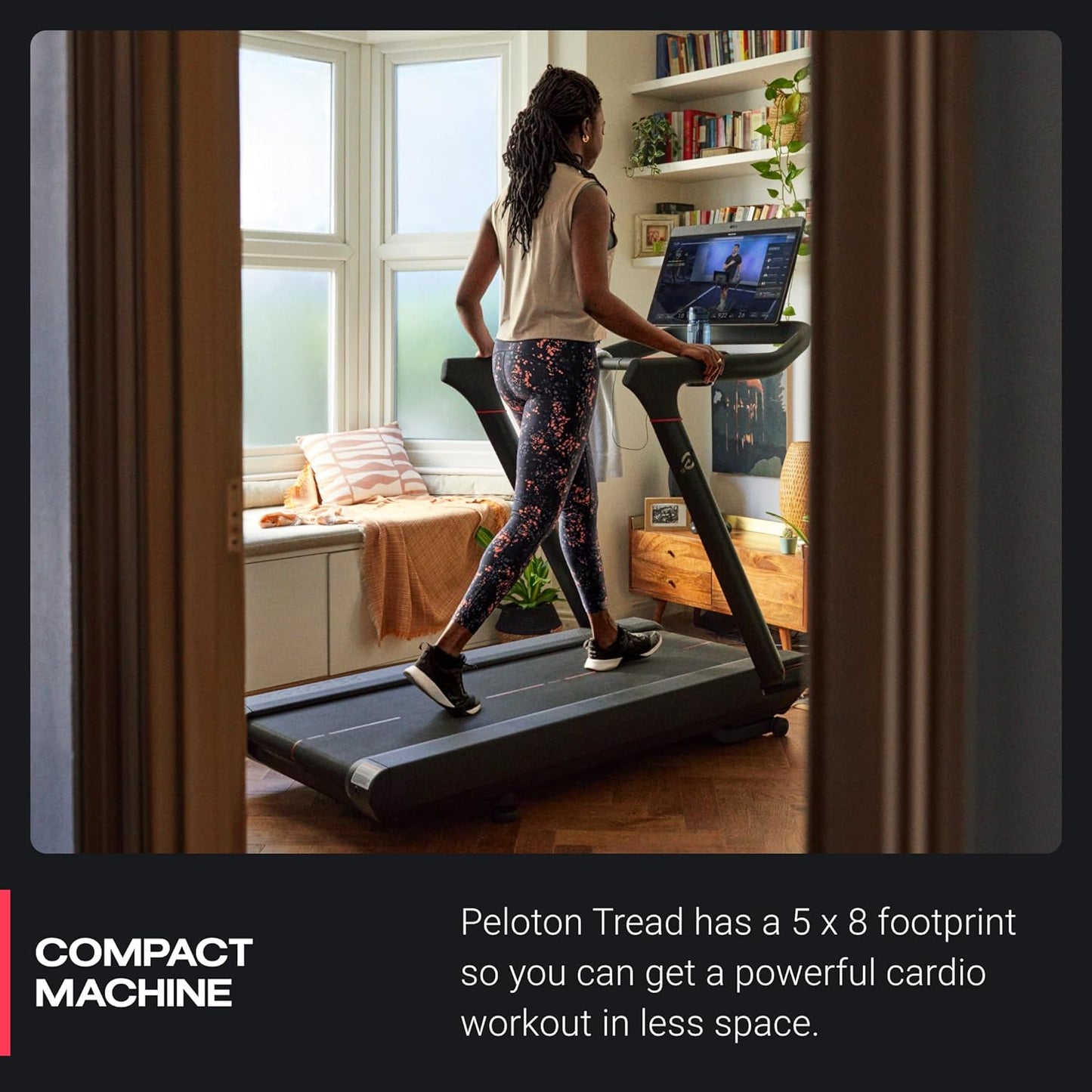Tread | Treadmill for Running, Walking, and Hiking with Manual or Auto-Incline Options and Immersive 24” HD Touchscreen