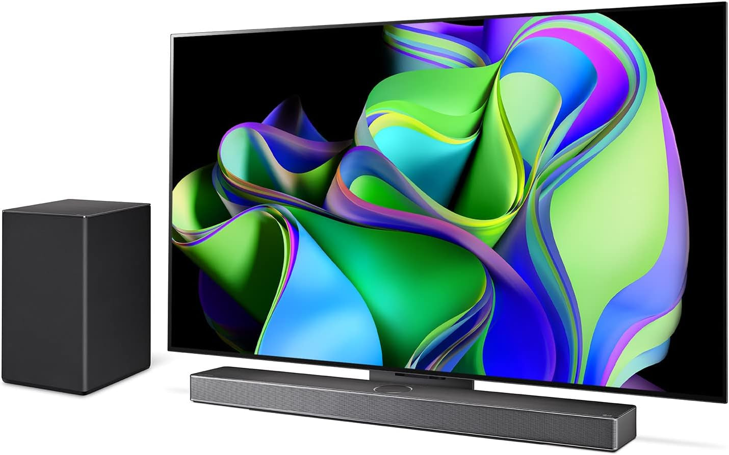 C3 Series 55-Inch Class OLED Evo 4K Processor Smart Flat Screen TV for Gaming with Magic Remote Ai-Powered OLED55C3PUA, 120Hz Refresh Rate, 2023 with Alexa Built-In