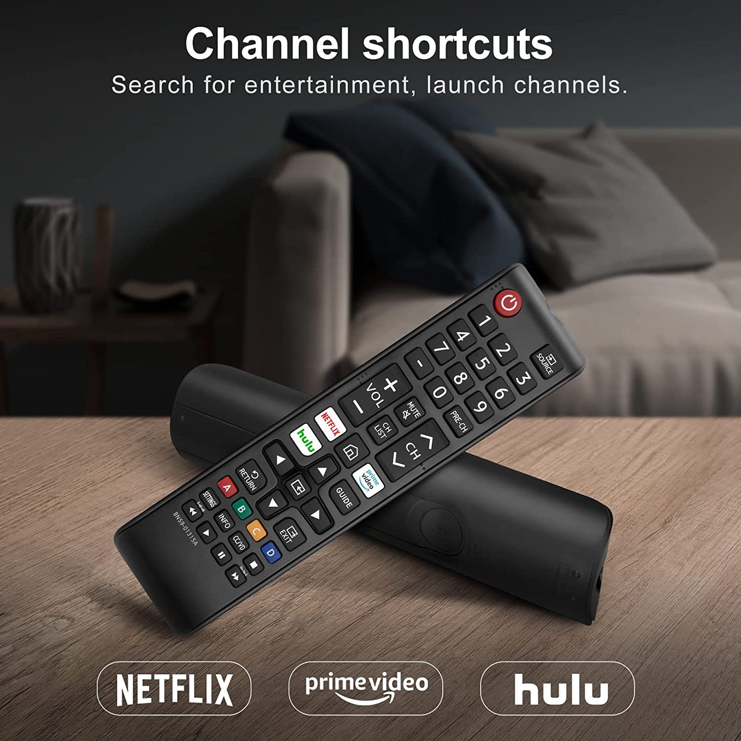 【Pack of 2】 New Universal Remote for All Samsung TV Remote, Replacement Compatible for All Samsung Smart TV, LED, LCD, HDTV, 3D, Series TV