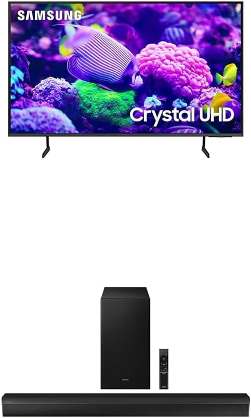 50-Inch Class Crystal UHD 4K DU7200 Series HDR Smart TV W/Object Tracking Sound Lite, Purcolor, Motion Xcelerator, Mega Contrast, Q-Symphony (UN50DU7200, 2024 Model)