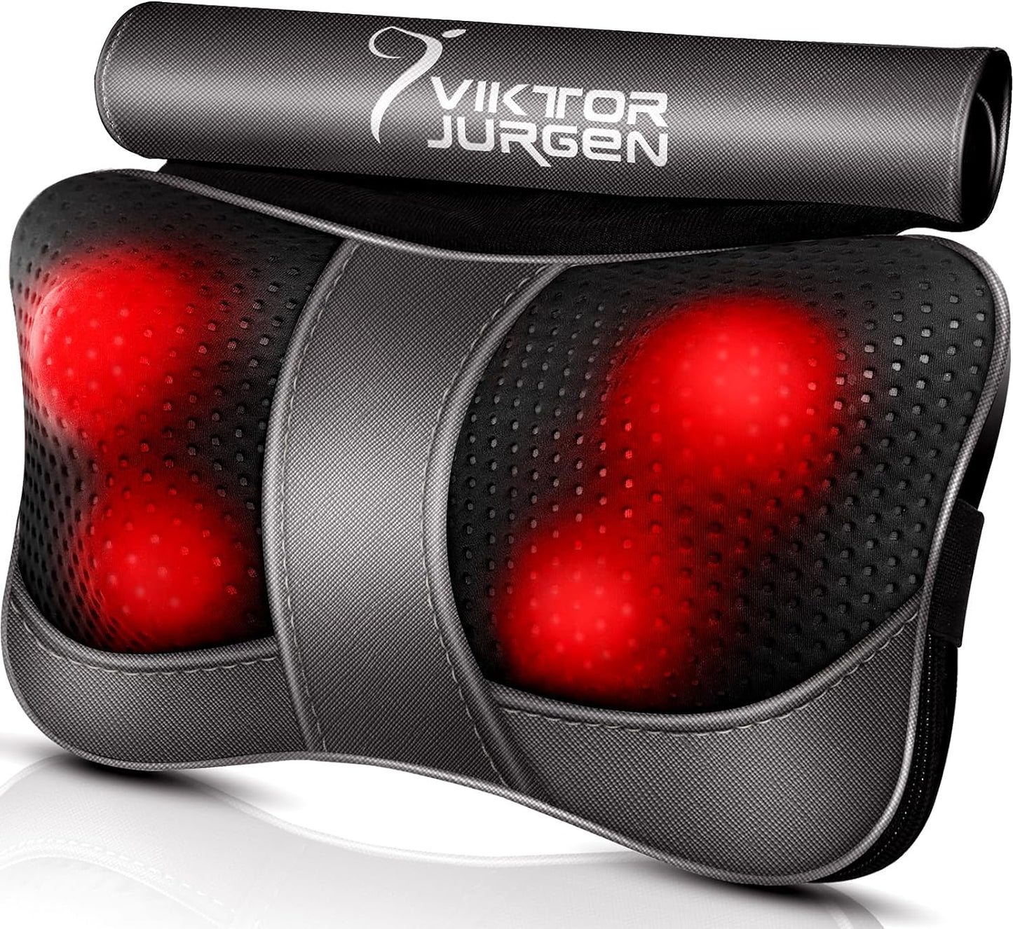 Christmas Back Massager Gifts, Shiatsu Kneading Massager for Neck and Shoulder, Massage Pillow with Heat Relaxation Gifts for Women/Men/Dad/Mom//Mothers Day/Fathers Day/Valentine'S Day
