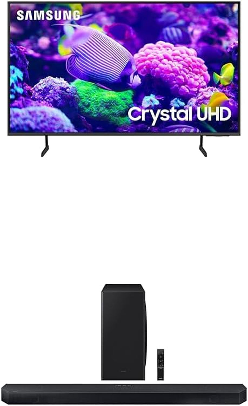 50-Inch Class Crystal UHD 4K DU7200 Series HDR Smart TV W/Object Tracking Sound Lite, Purcolor, Motion Xcelerator, Mega Contrast, Q-Symphony (UN50DU7200, 2024 Model)
