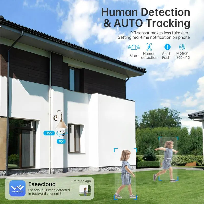 Wireless Light Bulb Security Camera, 5G&2.4Ghz Wifi, 3MP HD, Infrared Night Vision, Pan/Tilt, 2-Way Audio, Human Detection, Alexa Compatible, Micro SD, Time-Limited Offer, Back to School Gifts