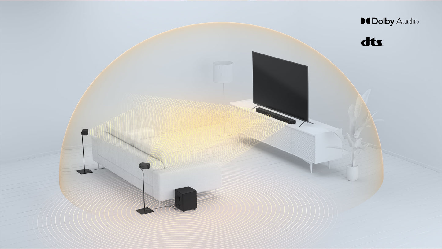 V-Series 5.1 Home Theater Sound Bar with DTS Virtual:X, Bluetooth, HDMI ARC V51X-J6