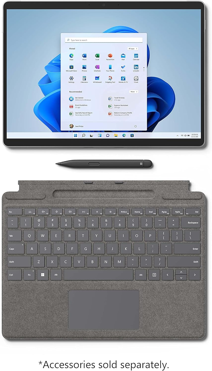 Surface Pro 8-13" Touchscreen - Intel® Evo Platform Core™ I7-16Gb Memory - 256GB SSD - Device Only - Platinum (Latest Model)