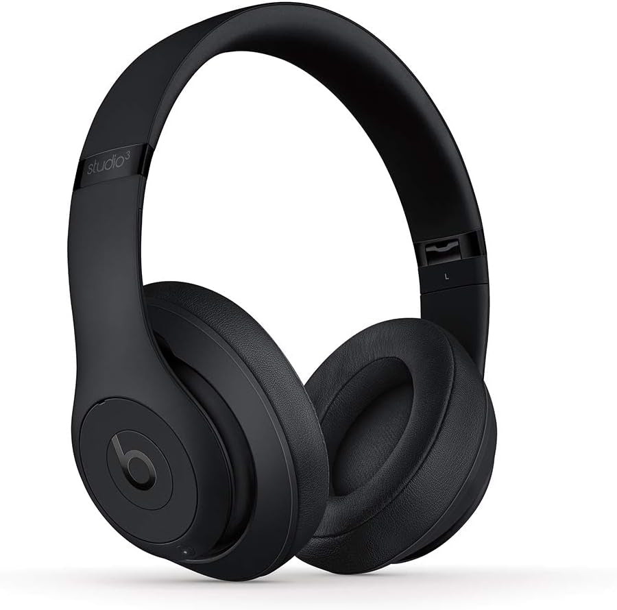 Studio3 Wireless Noise Cancelling Over-Ear Headphones - Apple W1 Headphone Chip, Class 1 Bluetooth, 22 Hours of Listening Time, Built-In Microphone - Matte Black