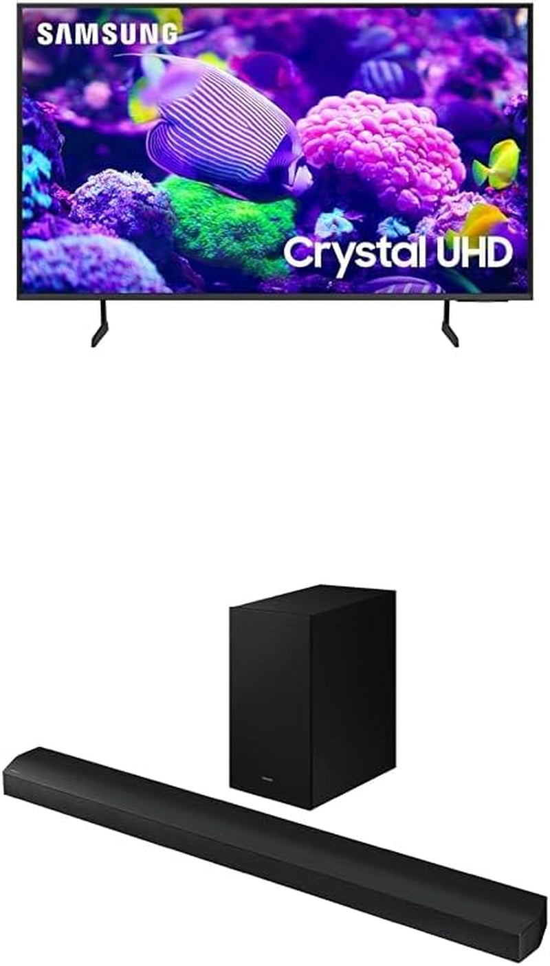 50-Inch Class Crystal UHD 4K DU7200 Series HDR Smart TV W/Object Tracking Sound Lite, Purcolor, Motion Xcelerator, Mega Contrast, Q-Symphony (UN50DU7200, 2024 Model)