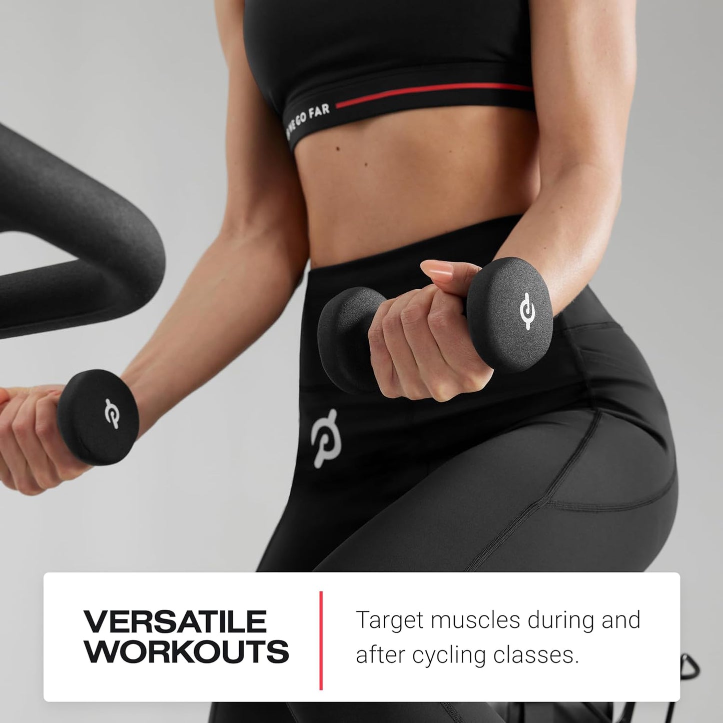 Light Weights | Set of Two Sweat-Proof Weights with Non-Slip Grip, Designed to Fit in the Back of Bike and Bike+