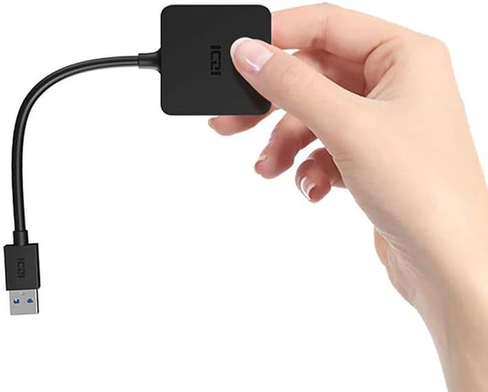 USB 3.0 Hub, 4-Port Date USB Splitter Adapter for Macbook, Mac Pro/Mini, Imac, Surface Pro, XPS, Laptop, Flash Drives, Mobile HDD