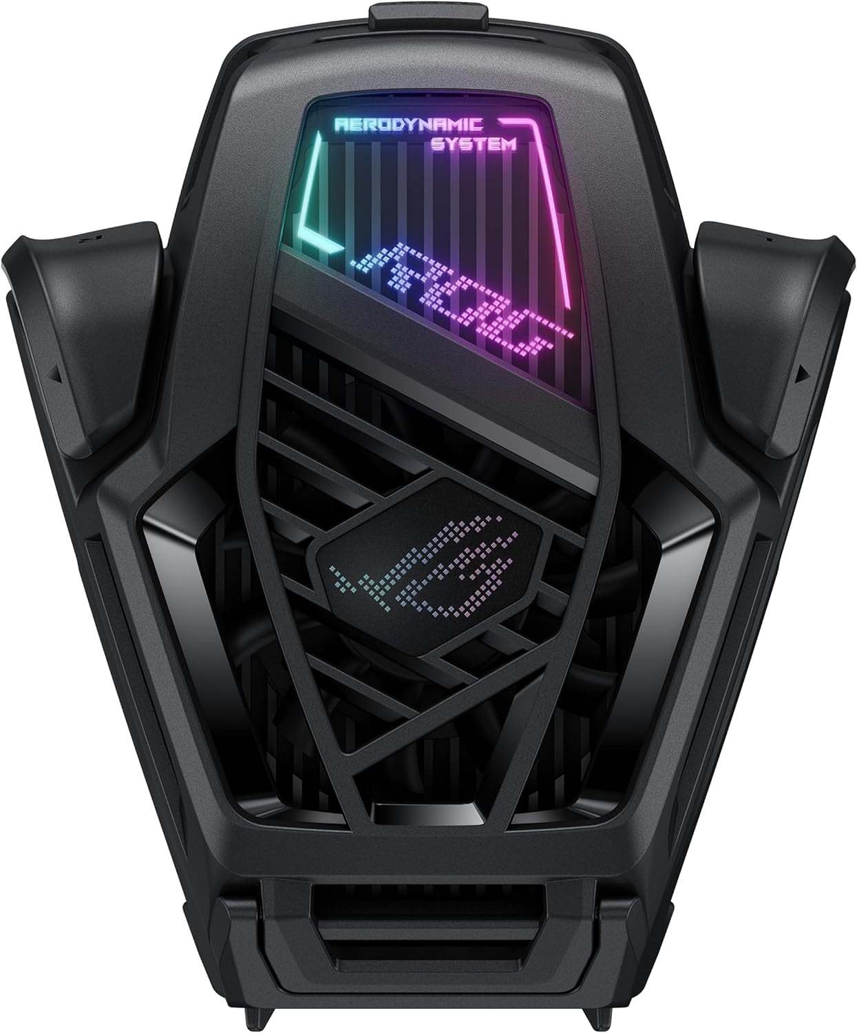 Aeroactive Cooler X, Black, Cooling Pad for ROG Phone 8 Series, Portable, Built-In Kickstand, Dual Physical Buttons, 3.5Mm Headphone Jack, USB-C, Air Cooling Method