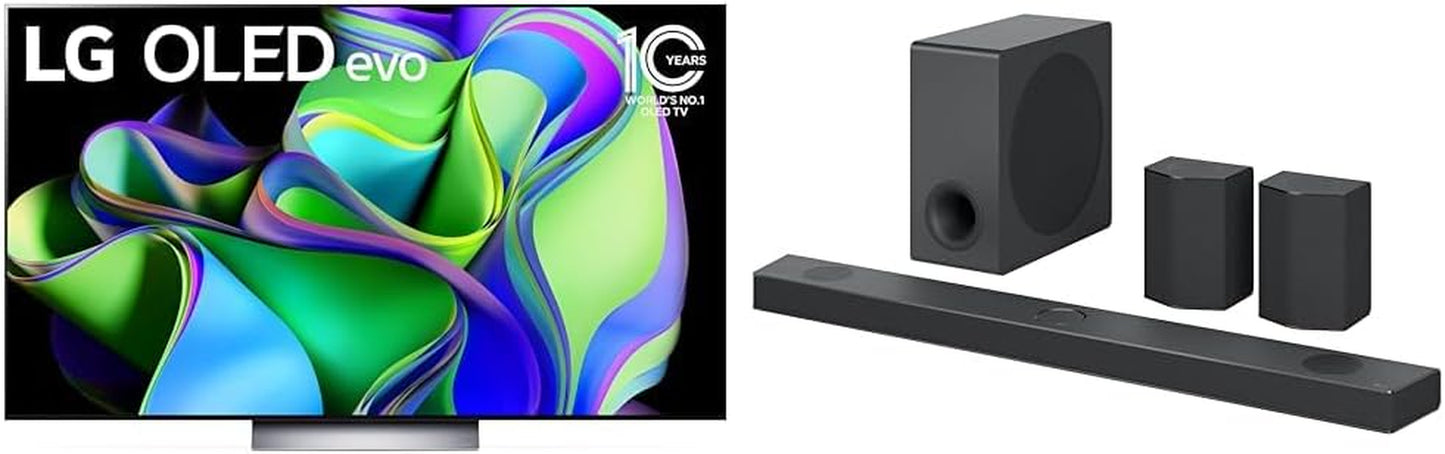C3 Series 55-Inch Class OLED Evo 4K Processor Smart Flat Screen TV for Gaming with Magic Remote Ai-Powered OLED55C3PUA, 120Hz Refresh Rate, 2023 with Alexa Built-In