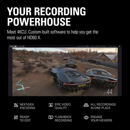 HD60 X - Stream and Record in 1080P60 HDR10 or 4K30 with Ultra-Low Latency on PS5, Ps4/Pro, Xbox Series X/S, Xbox One X/S, in OBS and More, Works with PC and Mac