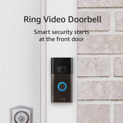Video Doorbell - 1080P HD Video, Improved Motion Detection, Easy Installation (2020 Release) – Satin Nickel