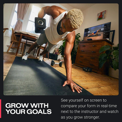 Guide Ai-Powered Personal Strength Training Device for Your TV, with Built-In Camera Technology, World-Class Instructors, and Motivating Training Features,Black