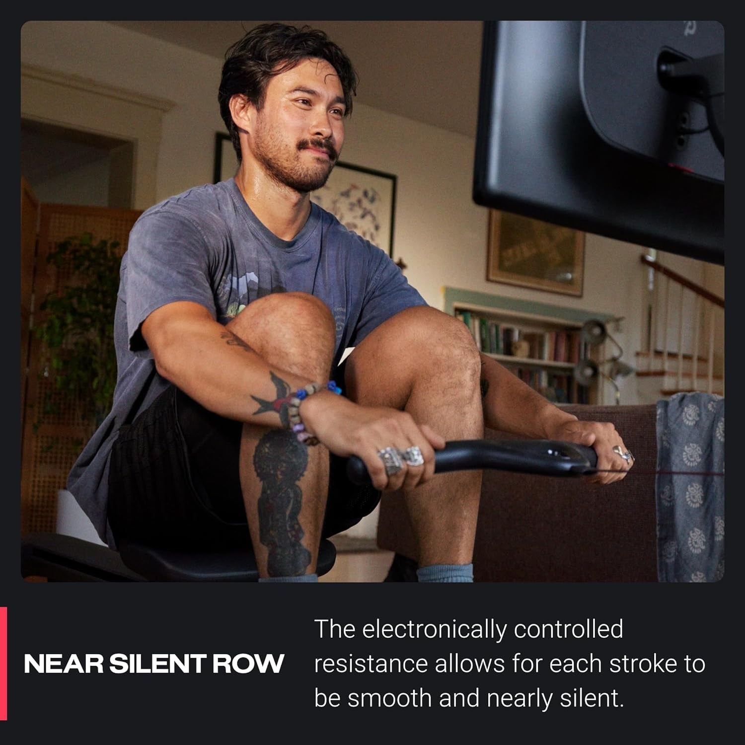 Row | Rowing Machine with 24” HD, Swiveling Touchscreen
